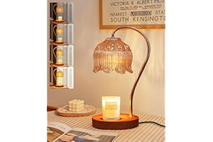 AIKAMI Candle Warmer Lamp Dimmable with Timer- Mothers's Day Gifts for Mom, Fragrance Flower Candle Lamp with 2 * 50W Bulbs, Wax Melter Warmer Lamps for Jar Candle, Christmas Halloween House Warming Gifts