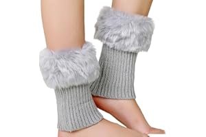 Stretchable Fleece-Lined Ankle Warmers Thermal Acrylic Winter Socks Cold Weather For All Ages Unisex Plush Thermal Ankle Warm