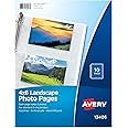 Avery Clear Photo Album Pages for 3 Ring Binder, 10 Sleeves Holds 40 Total Horizontal 4" x 6" Photos (13406)