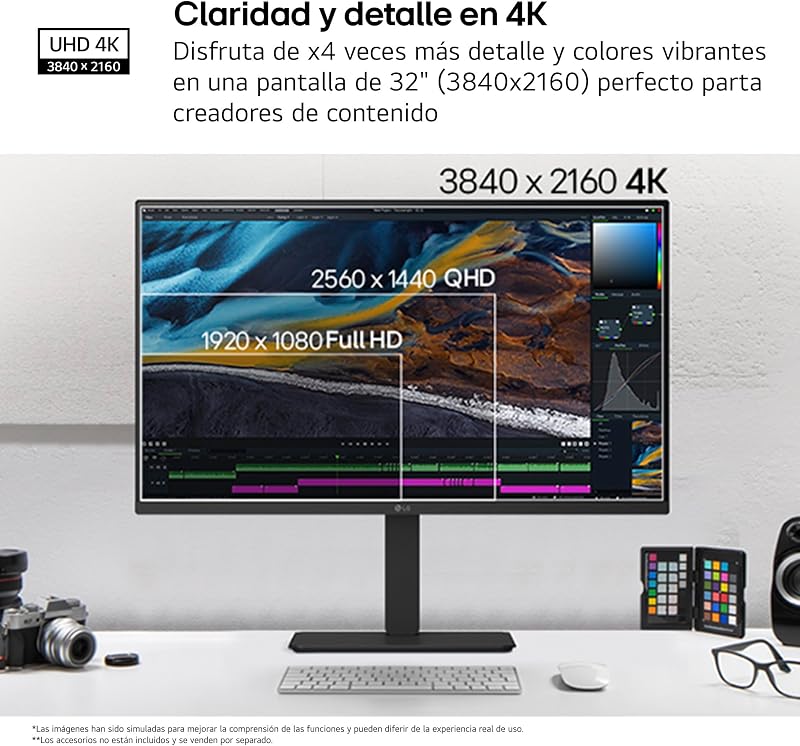 Monitor Ultrafino 32U720A-B - 32'', UHD (3840 x 2160), VA, Preto