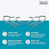 keypak Heavy Duty Galvanised Garage Hooks 6 Pack Steel Wall Mount view 2
