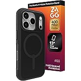 ZAGG Sedona Snap Case for iPhone 17 Pro - Flood Black, Drop Protection (13ft/4m), Graphene-Reinforced Multi-Layer Protection, MagSafe Phone Case with Impact-Absorbing Bumpers, Slim & Lightweight