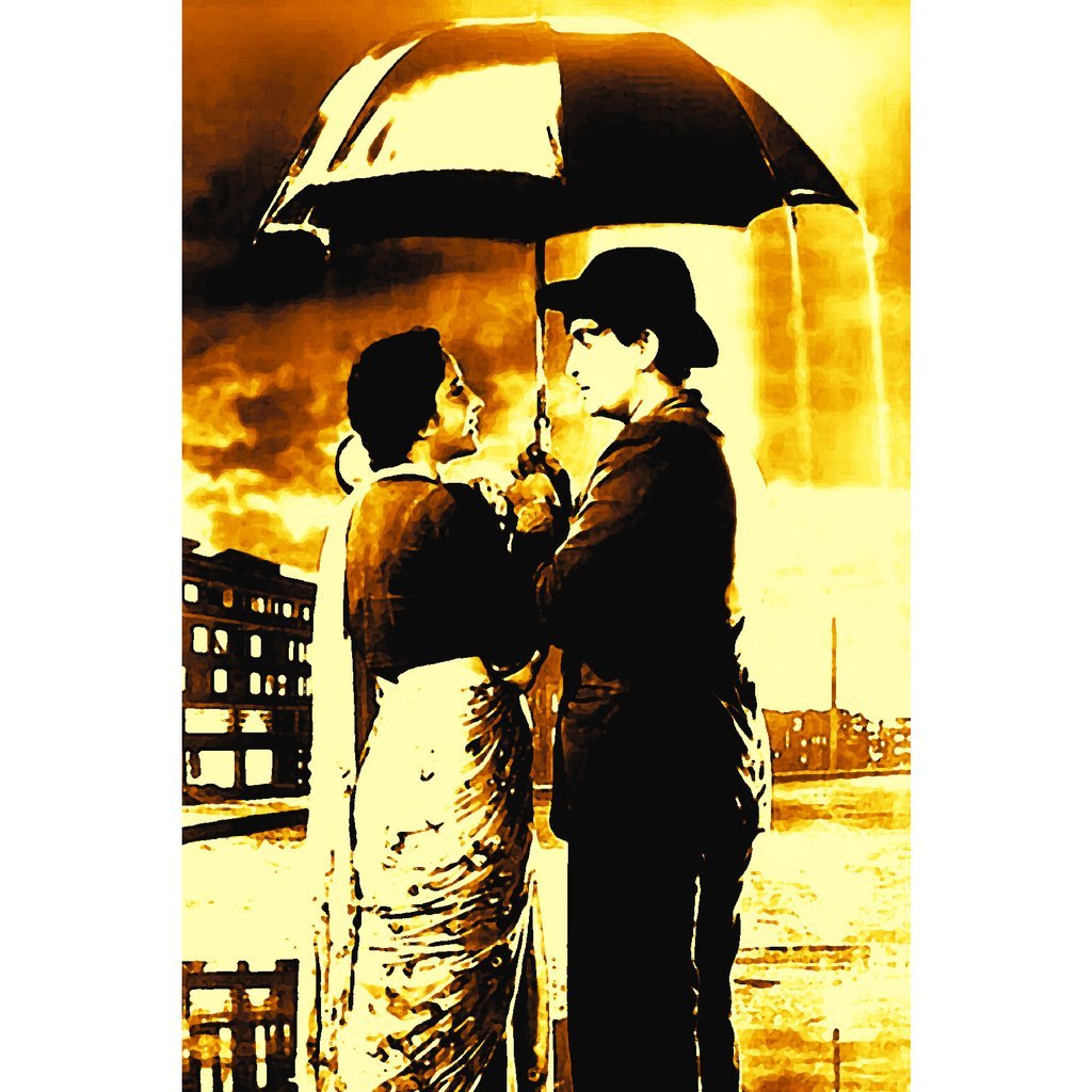PRINTELLIGENT Shree 420 Bollywood Movie Poster: Amazon.in: Home & Kitchen