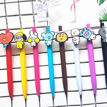 Fanmuran Bts Bangtan Boys Bt21 Ballpoint Pen Cartoon Pattern Pen