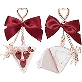 Flower Knows Strawberry Cupid Solid Perfume,Cake Bag Charms,Portable Travel Perfumes,Long Lasting Fragrances,2-in-1 Red Cute Keychain Purse for Women,Girls&Bow Lovers Gift,0.11 oz(Cream Gardenia)