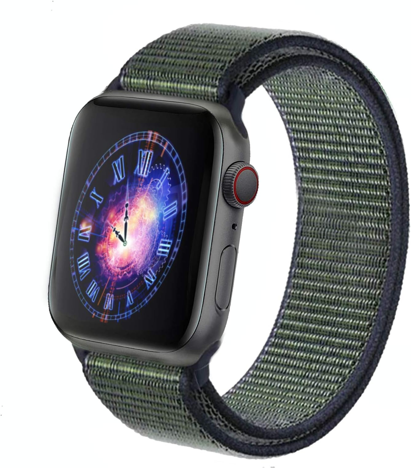 RolQitee Soft Sport Band Compatible with Apple Watch Band 38mm 42mm 40mm 44mm for Women/Men Breathable Replacement Strap Compatible with iWatch Series 5 4 3 2 1 (Midnight Fog, 42mm/44mm)