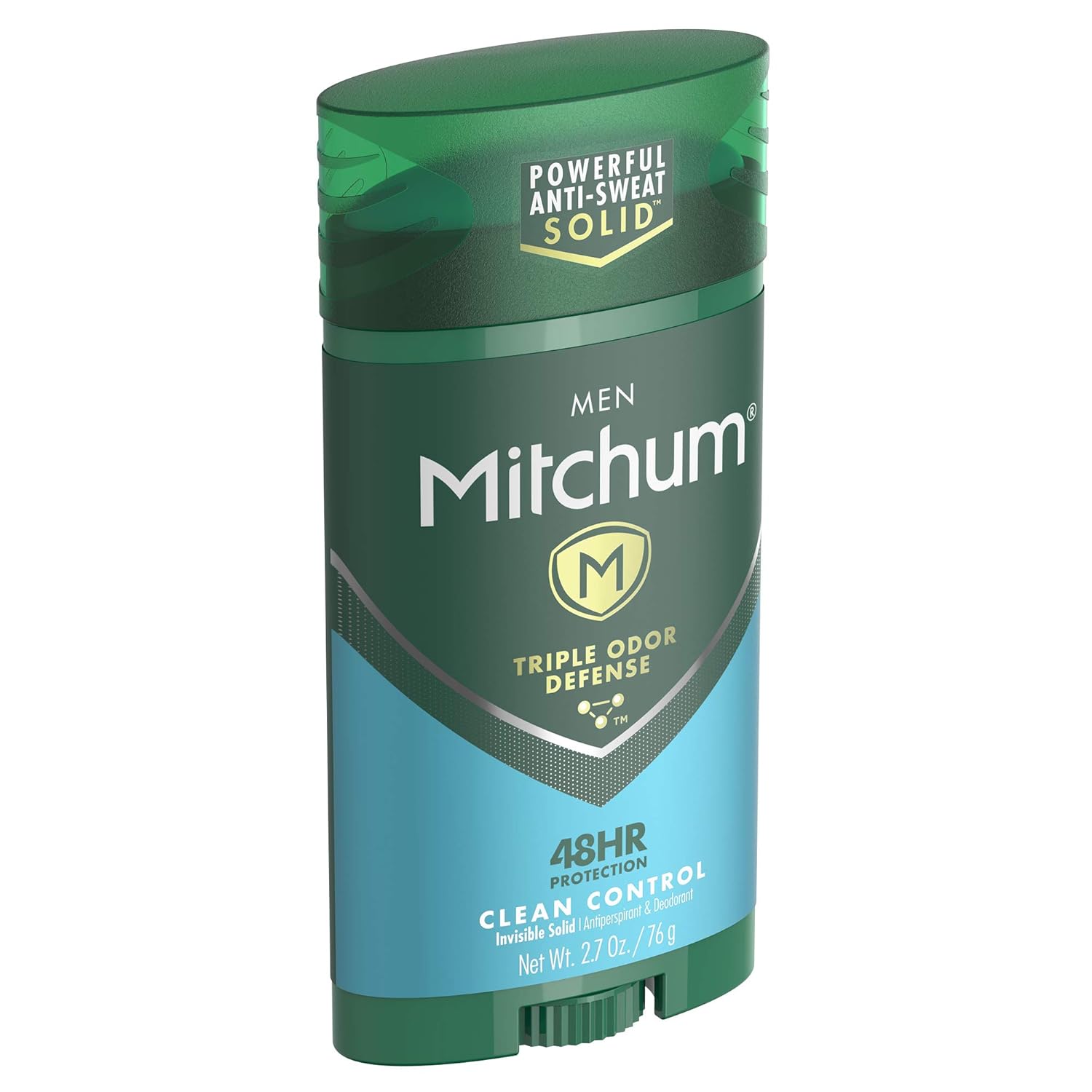 Mitchum Antiperspirant Deodorant Stick for Men, Triple Odor Defense Invisible Solid, 48 Hr Protection, Dermatologist Tested, Clean Control, 2.7 oz: Beauty