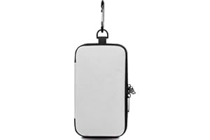 SafeDelux Smell Proof Bag Odorless Smoking Tobacco Bags, Pocket Size Odor Proof Pouch Durable Medicine Organizer with Carbon Lined 6.5x3.5 inch, Odor Resistant Container Case(Pure Black) (Grey)