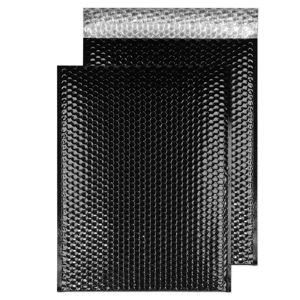 Blake Purely Packaging C3 450 x 324 mm Peel and Seal Metallic Padded Bubble Envelopes (MBB450) Oil Black - Pack of 50 — image 1