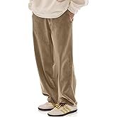 HOTake Men's Casual Loose Fit Stretch Corduroy Pants