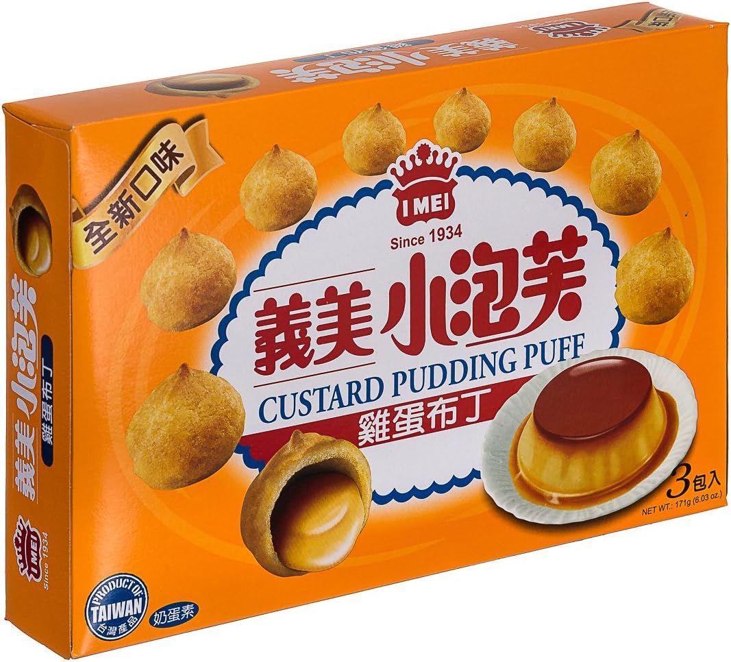 I Mei I Mel Puff Family Pack, Custard Pudding, 6.3 Ounce
