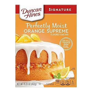 Duncan Hines Signature Perfectly Moist Orange Supreme Cake Mix, 15.25 OZ - PACK OF 2