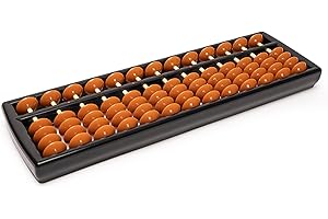 Yellow Mountain Imports Soroban Abacus - 13 Column, 9.7-Inch Professional Japanese Calculator for Mental Math and Montessori Learning