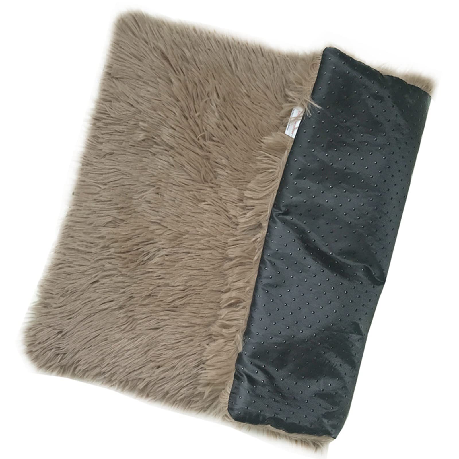 PETCUTE Large Dog Bed Washable,Dual Purpose,Dog Crate Mattress,Calming Fluffy Anti Anxiety Dog Beds Deluxe Plush Pet Cushion Bed Mat,Machine Washable,for All Seasons,L