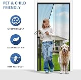 Cloudgree Magnetic Fly Screen Door 80x200cm Insect Mesh Curtain with Magnets view 5