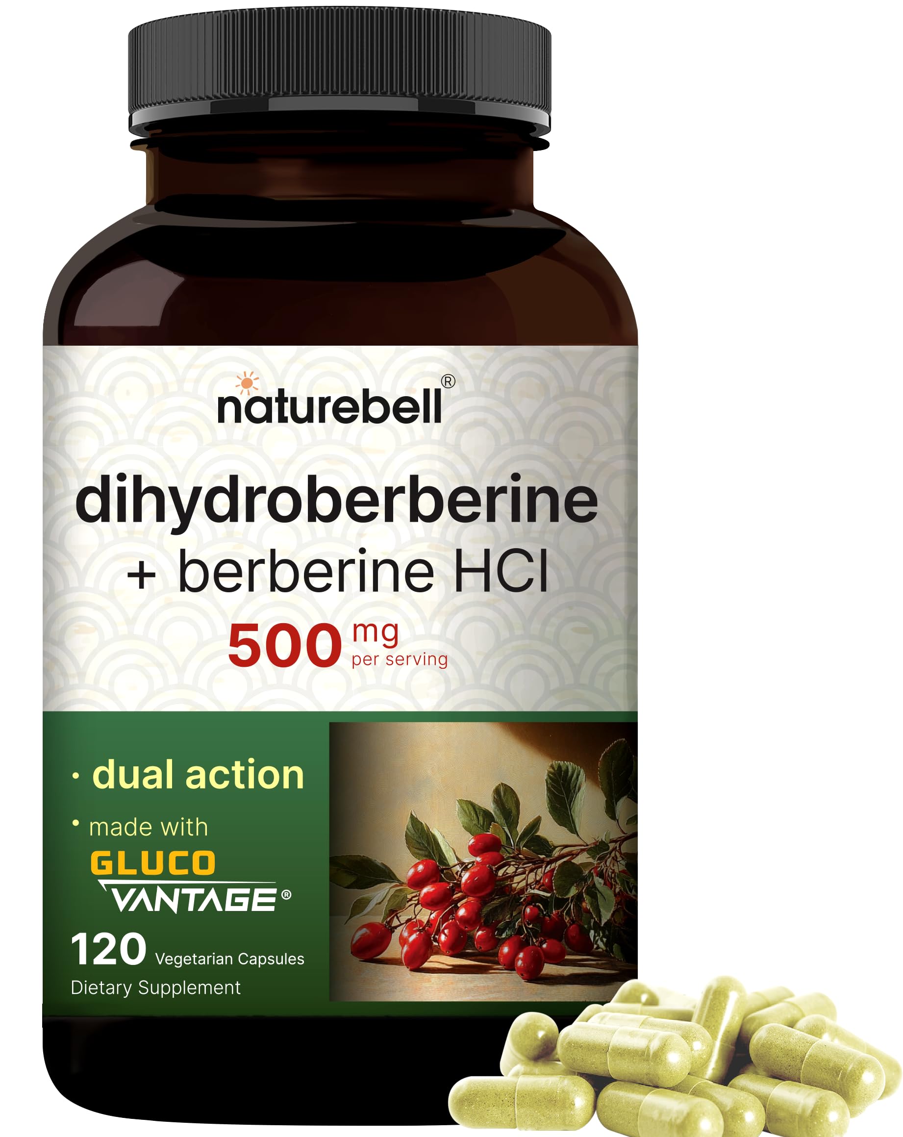 Dihydroberberine with Berberine HCl 500 mg