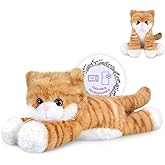 SuzziPals Heatable & Coolable Orange Cats Stuffed Animals, Microwave Heating Pad Animals for Discomfort, Orange Cats Cute Stuff for Companion, Lavender Stuffed Animals, Plush Toys Gifts
