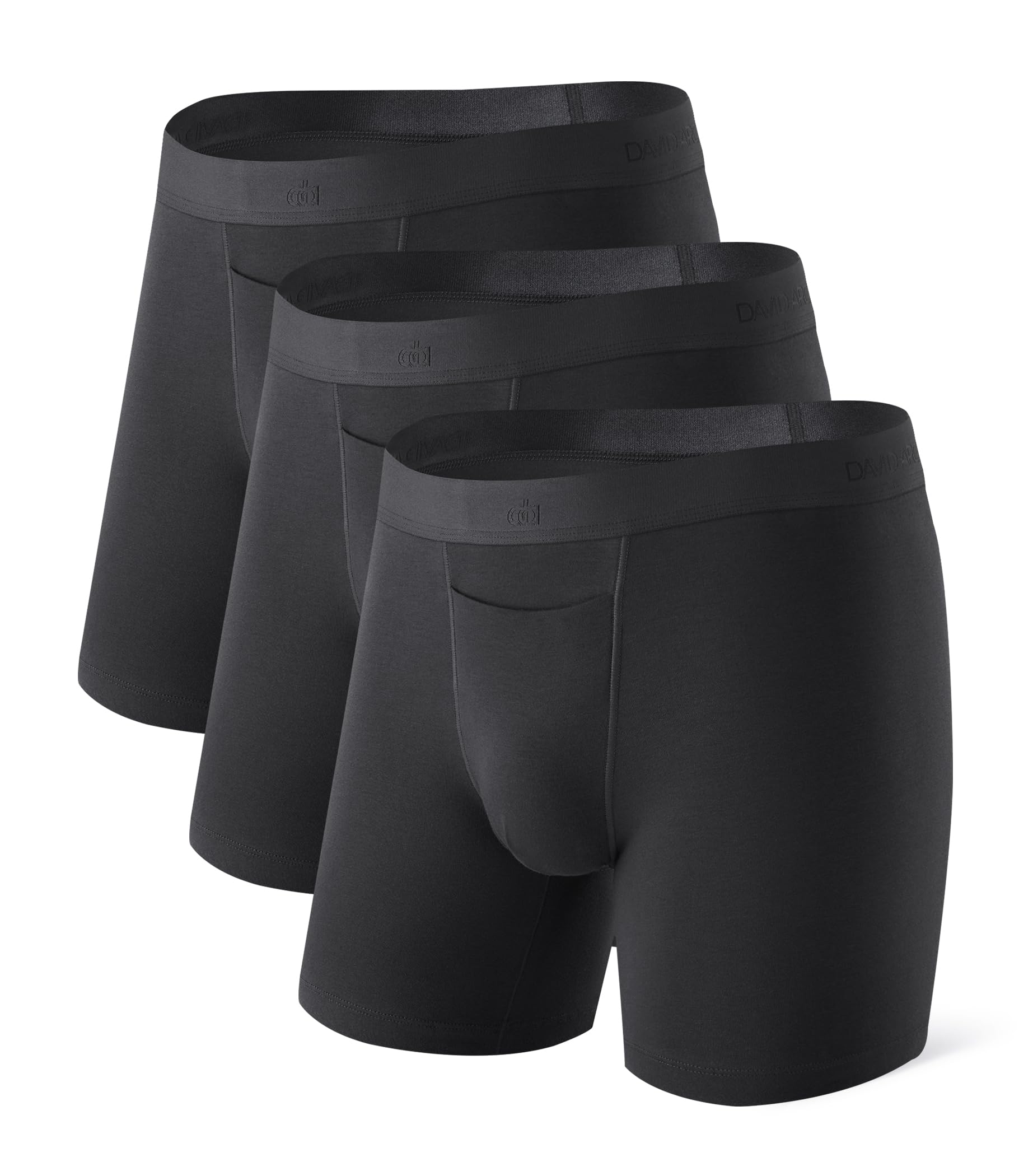 DAVID ARCHY Mens Underwear Cotton Boxer Briefs with