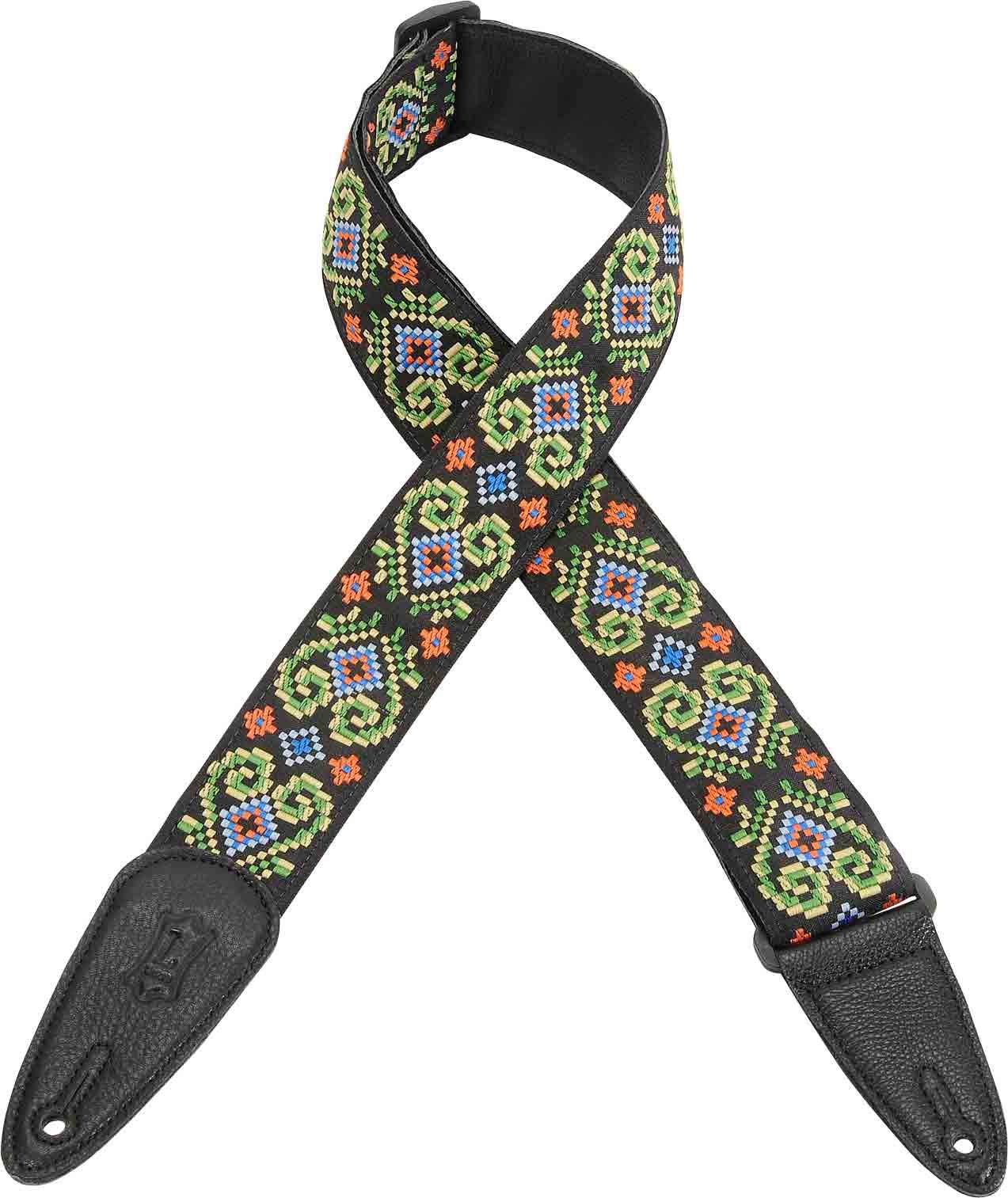 Levy's Leathers MGHJ2-008 Hogan Jacquard with Garment Leather Backing Strap, 2-Inch