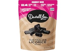 Darrell Lea Australian Licorice Big Bag, Original Black Flavor, Soft & Chewy Delicious Candy, 20 Ounce Bag (Pack of 1)