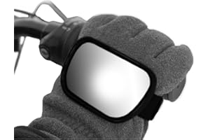 Ken Sean 97013 3 1/2 x 2 1/4" Size Hand Mount Black Snowmobile/Motorcycle/ATV/UTV Mirror