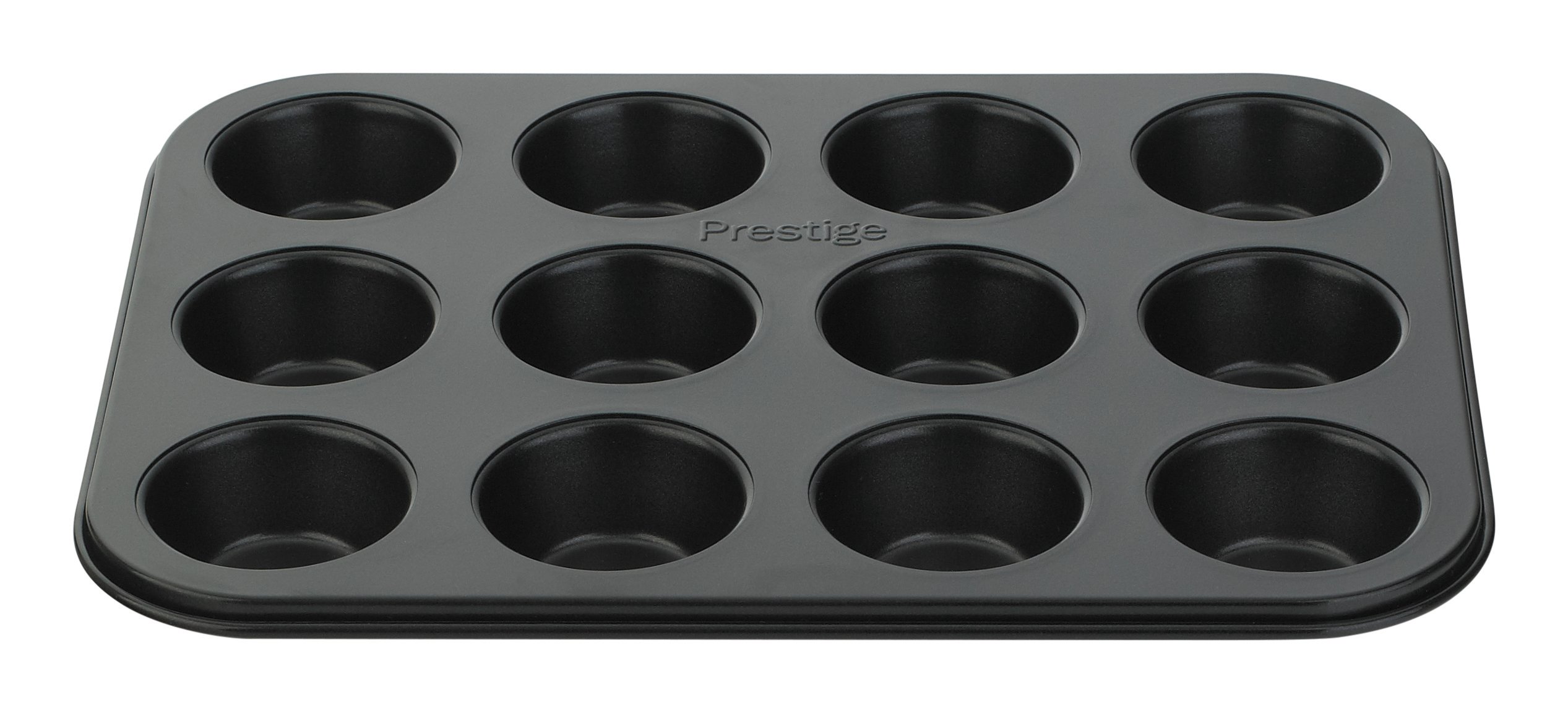 Prestige Inspire Bakeware Mini Muffin Tin, 12 Cup, Black