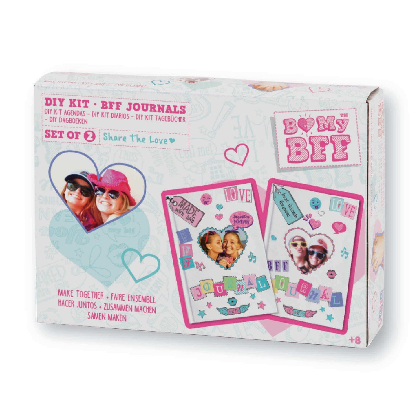 (B033D) BMyBFF Best Friend Craft Kits - Girls Best Friend Diary / Journal Craft Kit (Set of 2 Diaries To Decorate)