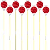 Reflectors for Driveway Entrance Orange Reflective Driveway Markers Snow Plow Markers Plow Markers 51 Inch Yellow Fiberglass Pole Double Sided Reflector for Driveway (8-Pack)