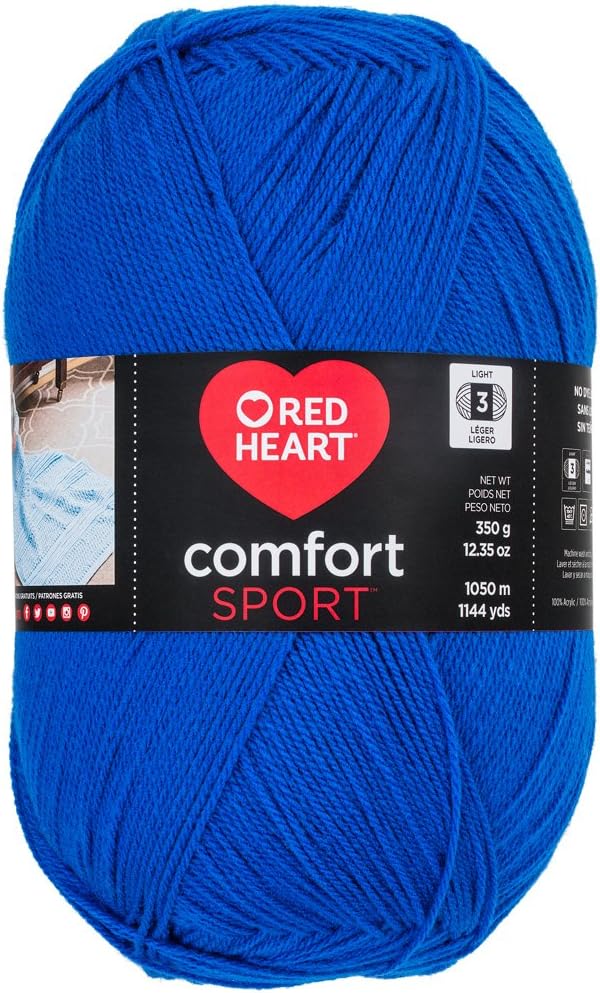 Amazon Com Red Heart Comfort Sport Yarn Amethyst