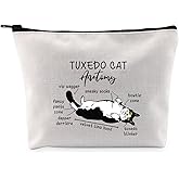 G2TUP T-uxedo C-at Lover Gift Tu-xedo Ca-t Anatomy Makeup Bag Tuxedo Cat Mom Cosmetic Bag Tuxedo Cat Owner Gift (Tuxedo Cat Anatomy MB)