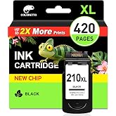 210XL Black Ink Cartridge for Canon 210XL Black Ink Cartridge MX410 MX340 | Work with PIXMA MX410 MX340 MP280 MP230 MP240 MP250 MP480 MP490 MP495 MX320 MX330 iP2702 Printer Ink for Cannon 210 XL
