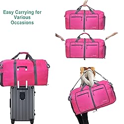 Woogwin Travel Duffel Bag Large Foldable Waterproof