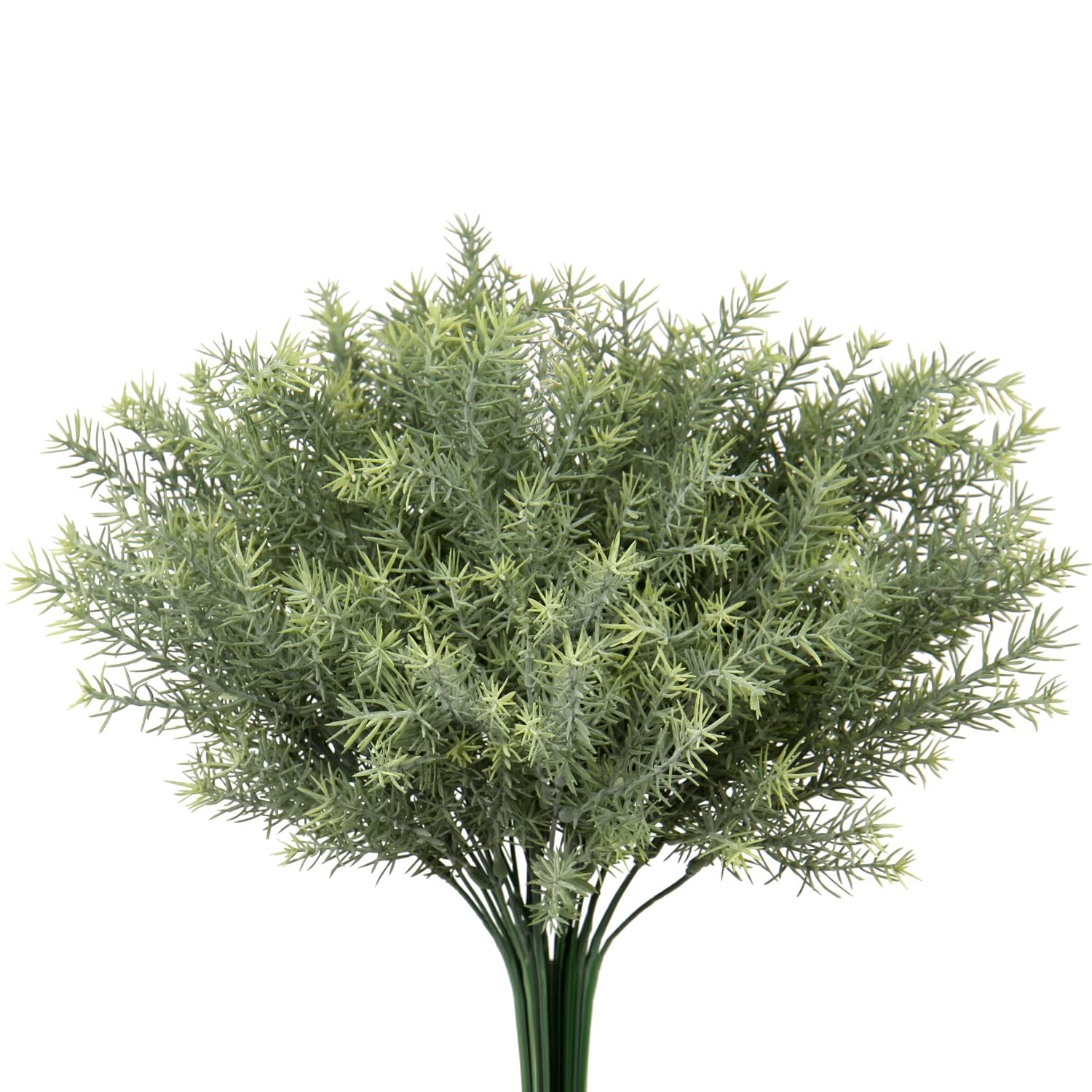 Briful 4 PCS Artificial Greenery Fake Grass Artificial Plant Branches Shrubs Leaf Spray Faux Greenery Artificial Plants for Home Garden Wedding Decoration Floral Arrangement