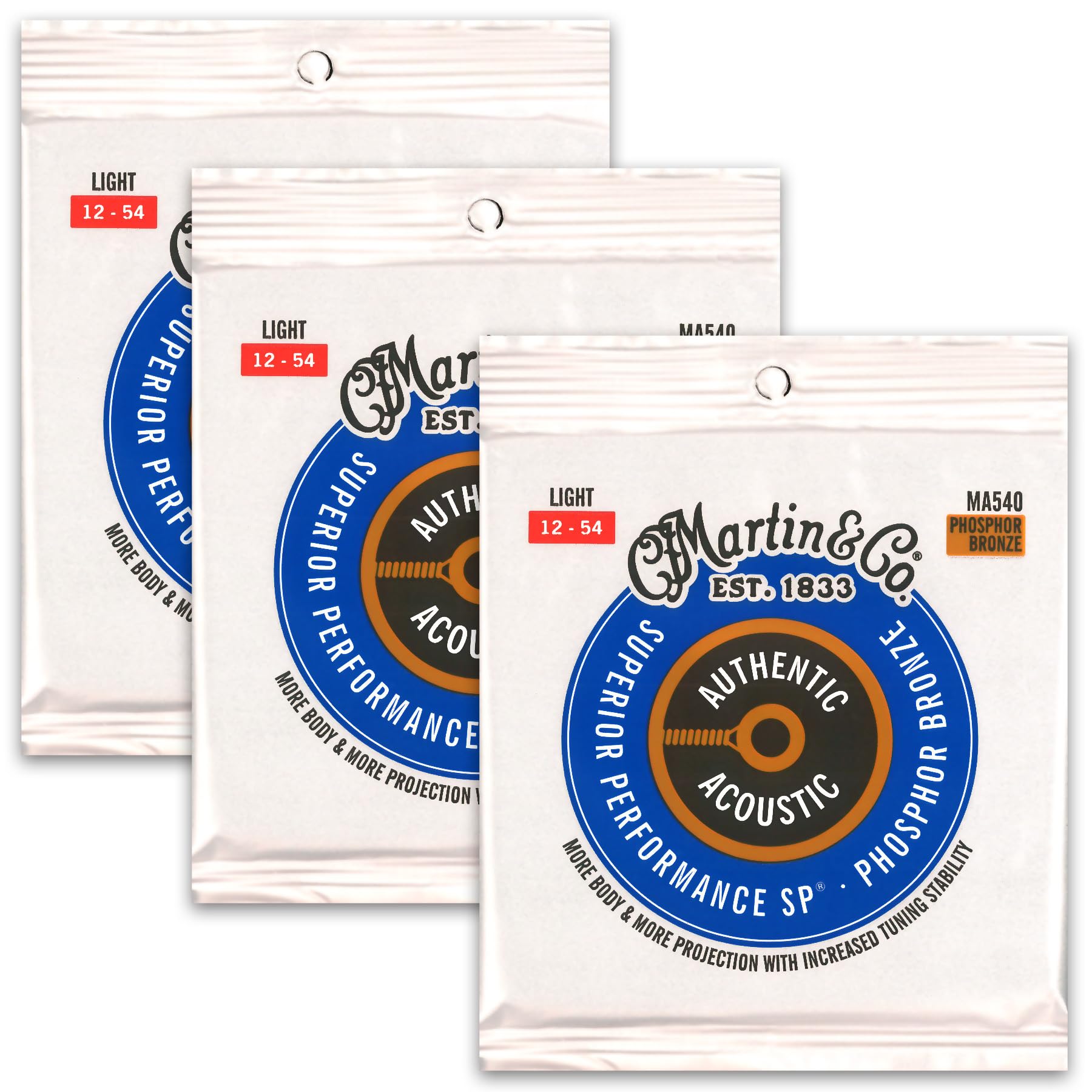 MARTIN MA540 Superior Performance Phospher Bronze Light アコースティックギター弦の商品画像