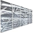 Silver Echos All Silver Modern Metal Wall Art Decor Sculpture