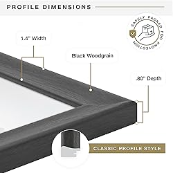 MCS Studio Gallery Classic 16x24 Poster Frame Black