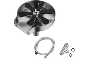 SUYUDSM Metal Cup Washer for Sink, Durable Cup Cleaner Stainless Steel Kitchen Cup Scrubber for Deep Cleaning Mugs, Glasses, and Narrow Bottles (Lengthened CW+Hose+Link)