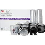 3M 26000 PPS 2.0 Spray Gun Cup, Lids and Liners Kit, Standard, 200-Micron Filter, 22 Ounces