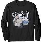 LOTR Gandalf &amp; Shadowfax Fantasy Movie Long Sleeve T-Shirt