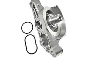 PARTSFLOW Oil Filter Housing Case Compatible & O-Rings Honda Accord 2008-2012 Civic 2012-2015 CR-V 2010-2014 Crosstour 2012-2015 L4 2.4L Replace 15310R40A00, 15310-R40-A00