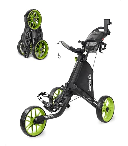 Amazon.com: Caddytek CaddyLite One Swivel V8 Golf Push Cart - 3