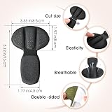 WY LIGHTING LEVEL Back of Heel Cushion Pads 4Pcs Mesh Adhesive Guards Black view 2