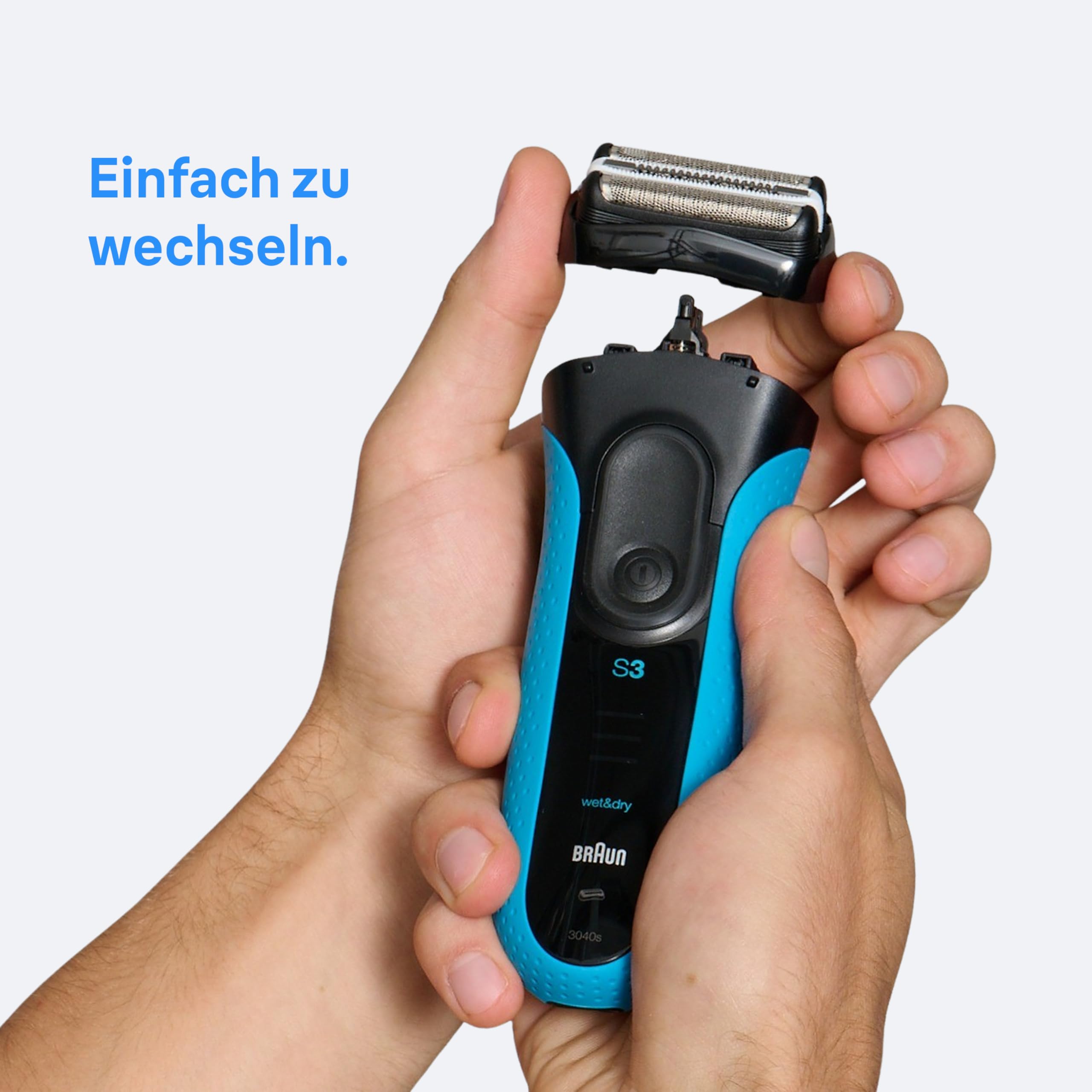 Braun Elektrorasierer Scherkopf Series 3, 32B, Schwarz 6
