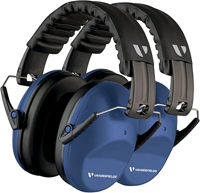 Vanderfields Ear Defenders Adults 26dB SNR Marine Blue 2-Pack