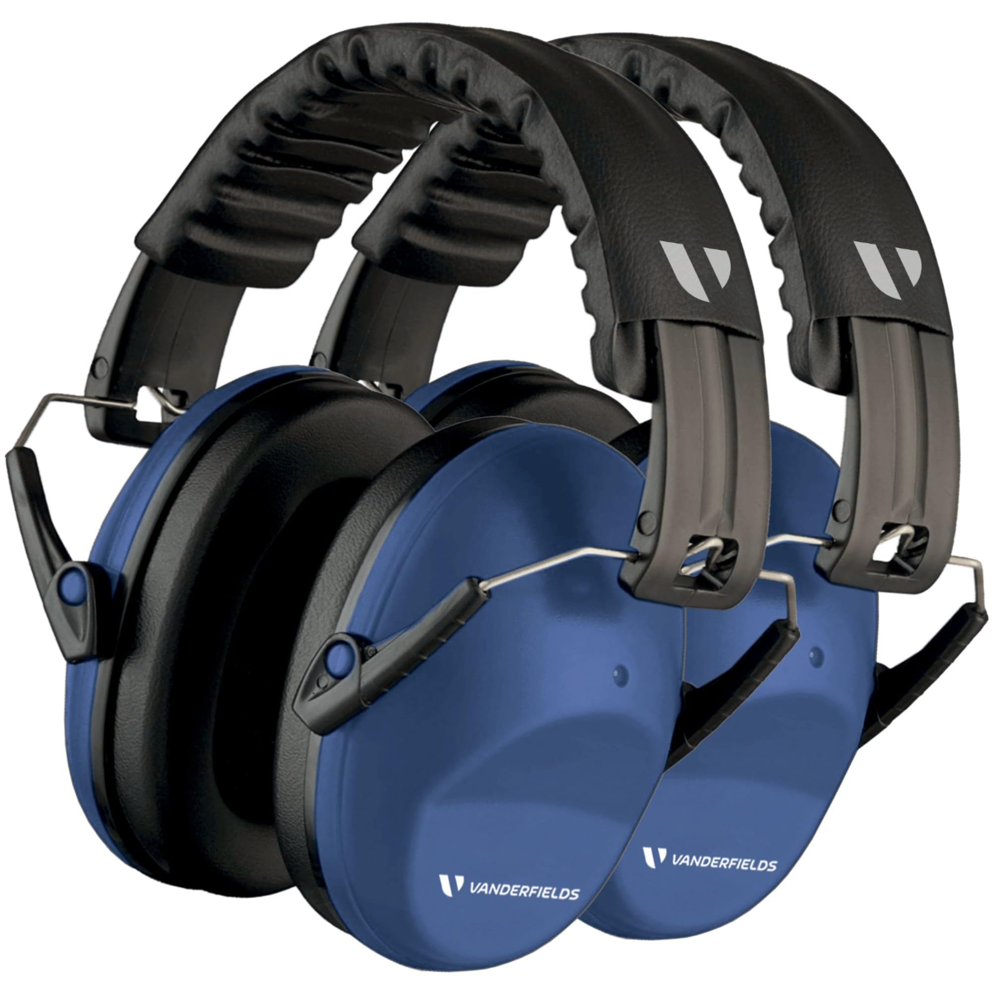 Vanderfields Ear Defenders Adults -26dB SNR-Marine Blue[2-Pack]-Protection Passive Noise Cancelling Headphones -Safety Earmuffs Ear Protectors - Hearing Protection Shooting - Ear Defenders Autism, DIY