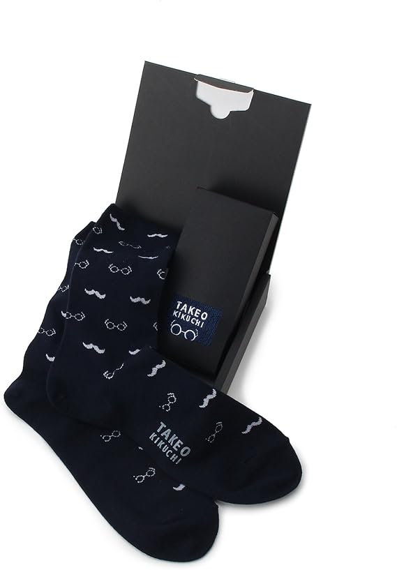 Amazon タケオキクチ Takeo Kikuchi ソックス ハンカチboxセット メンズ ギフト ボックス 00 ネイビー 093 ビジネスソックス 通販