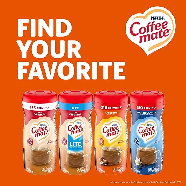 NESTLE COFFEE MATE, NES12345, POWDERED COFFEE CREAMER, GLUTEN-FREE, 1 EACH