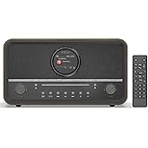 KEiiD Clock Radio CD Player with Speakers Bluetooth Compact Multimedia Stereo System for Home, Dual Alarms with Detailed Settings, FM Radio, USB, AUX, Bluetooth Receiver/Transmitter