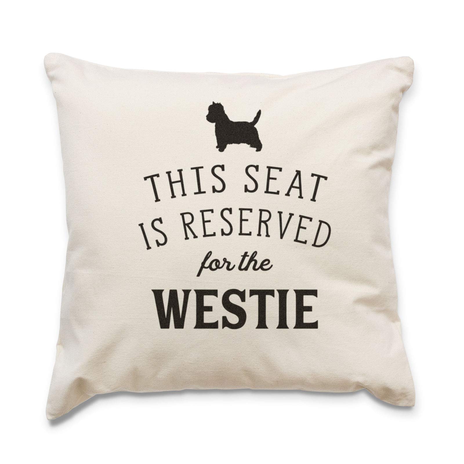 Big Red Egg RESERVED FOR THE WESTIE - Cushion Cover Pillow - Dog Gift Present