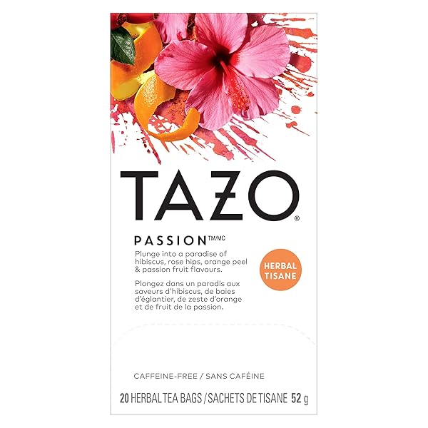 TAZO PASSION HERBAL TEA BAGS, HOT OR ICED,...